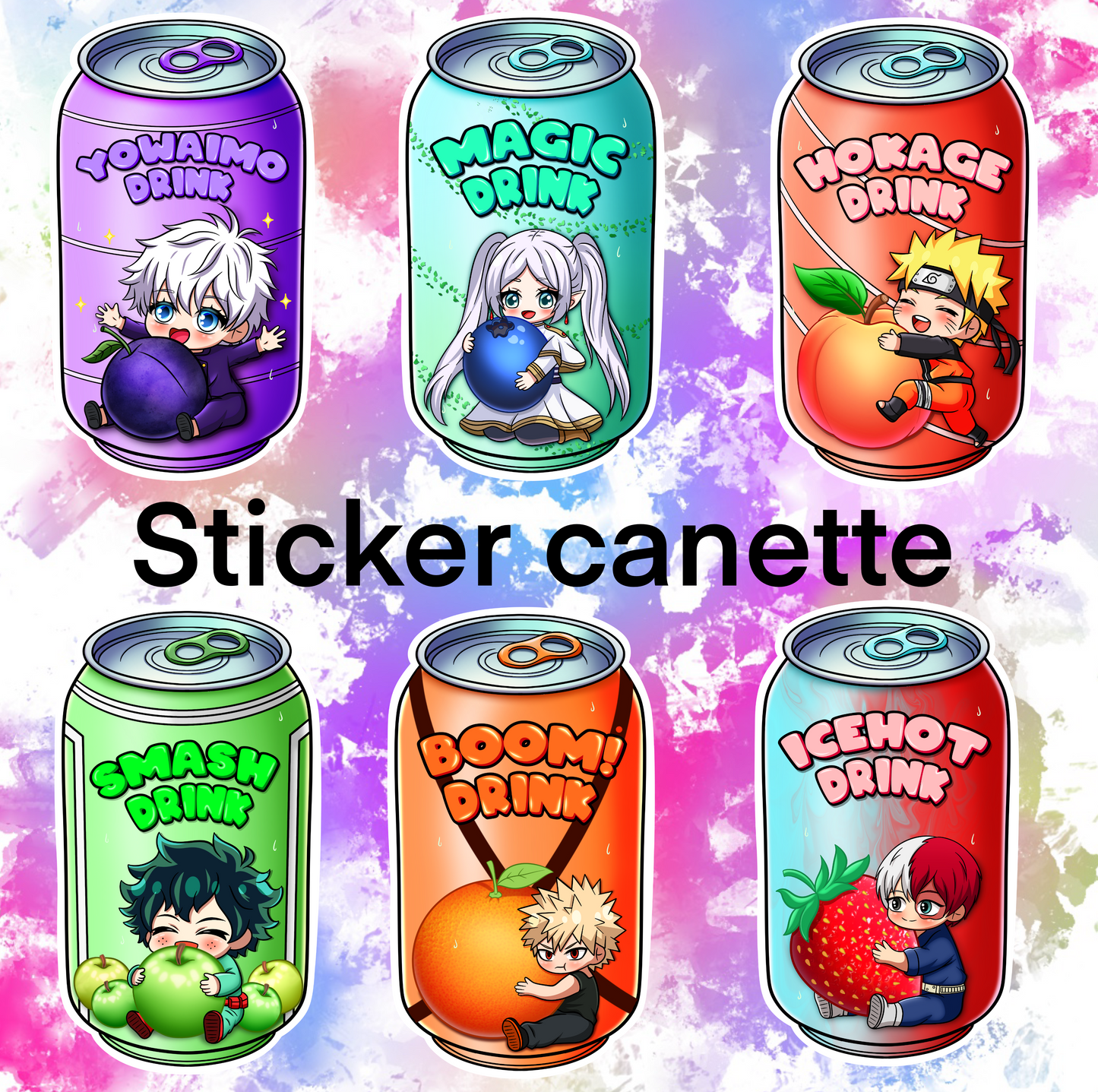 Sticker canette