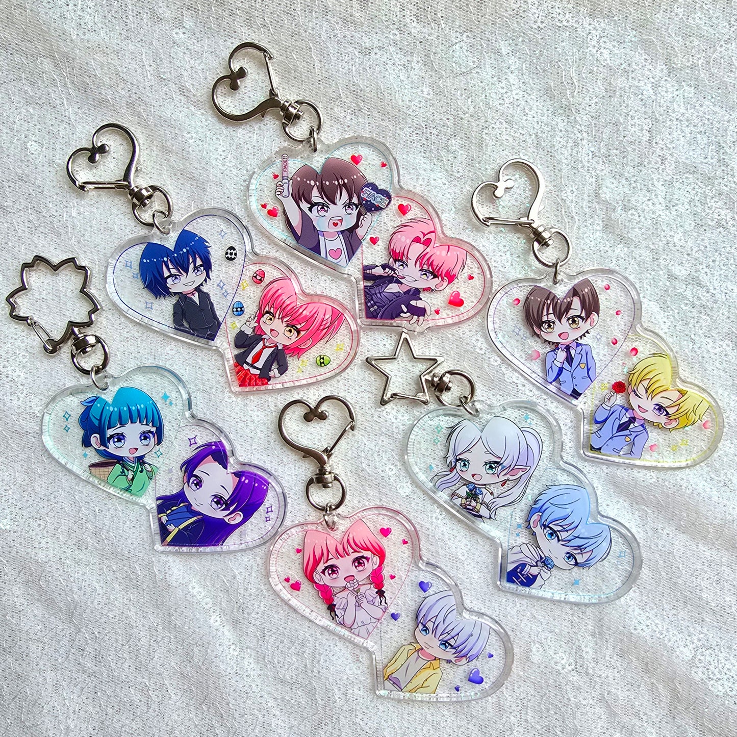 Porte-clé heart shojo