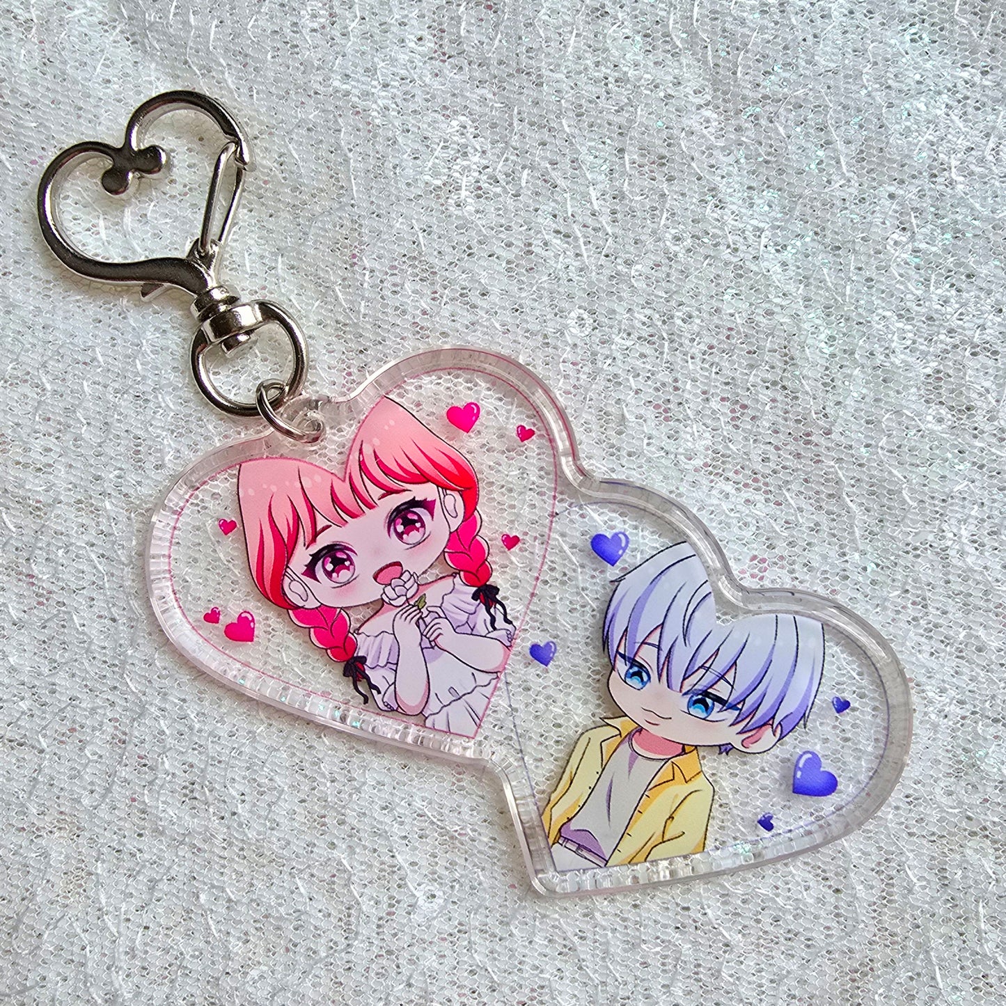 Porte-clé heart shojo