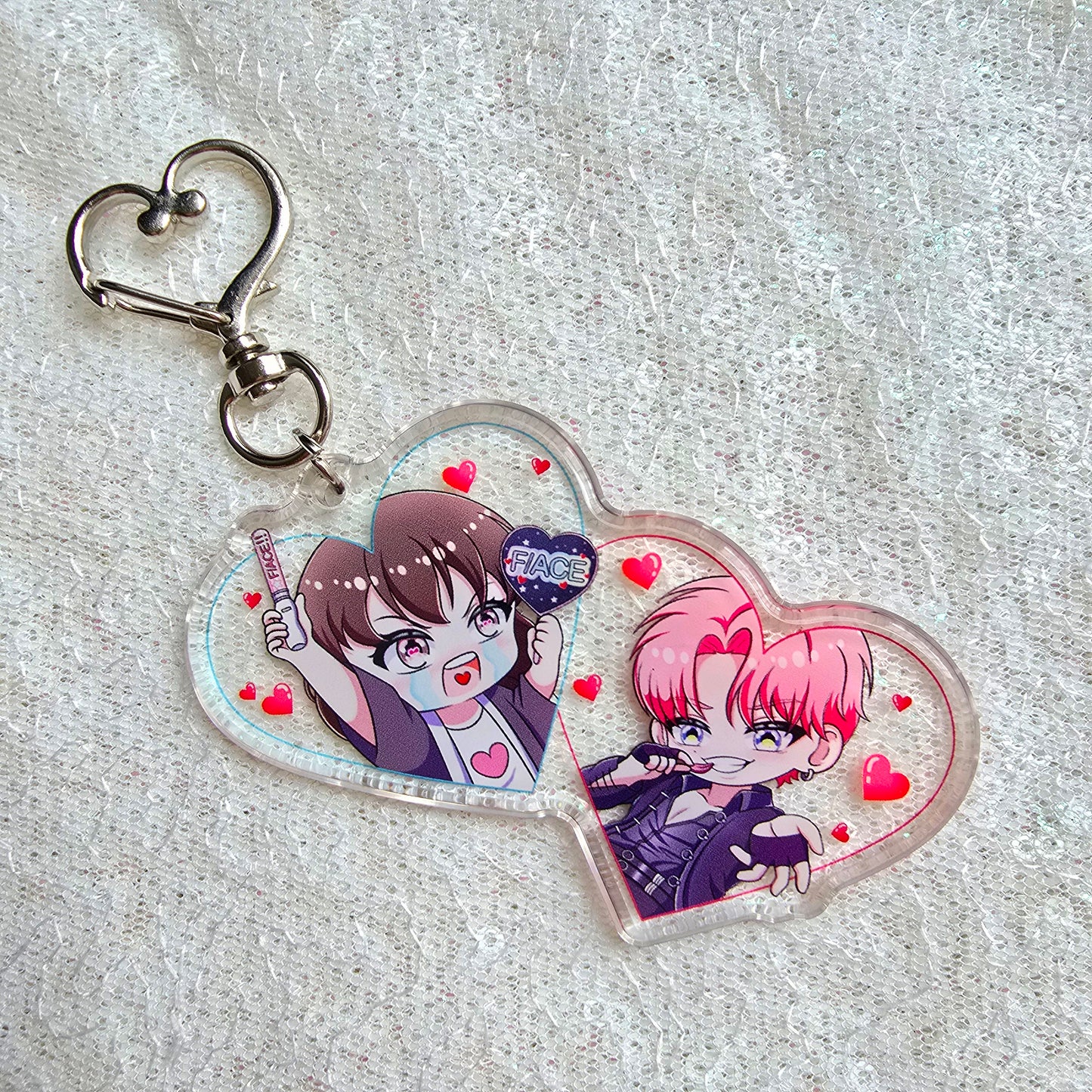 Porte-clé heart shojo
